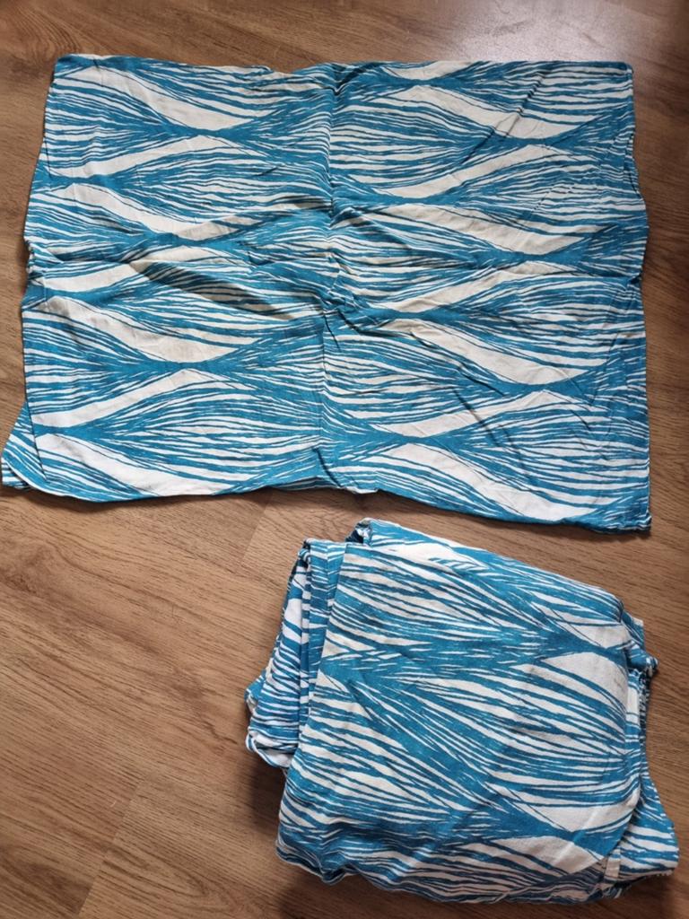 Dekbedovertrek (2 m breed) + 2 kussenslopen, Gebruikt, Blauw, Dekbedovertrek, Tweepersoons
