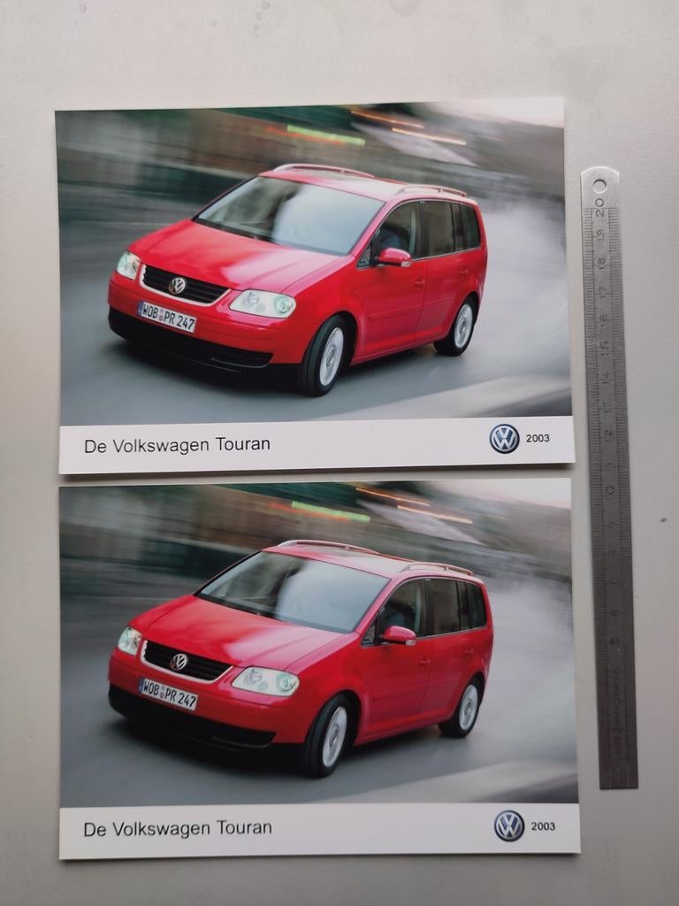 De Volkswagen Touran 2003 persfoto 2x (244), Auto diversen, Handleidingen en Instructieboekjes, Ophalen of Verzenden