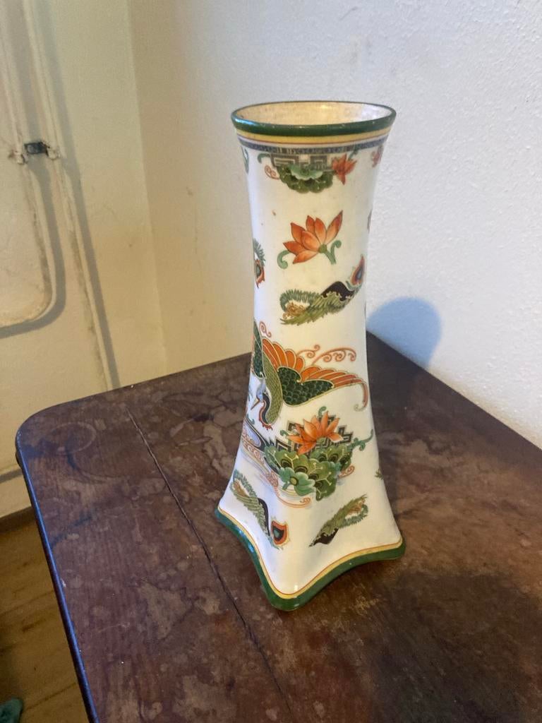 Antieke Oostenrijkse Vaas met Oriëntaals Decor, Antiek en Kunst, Antiek | Vazen, Ophalen of Verzenden