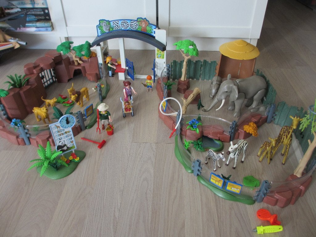 Playmobil grote dierentuin, Gebouw, Complete set, Ophalen of Verzenden, Zo goed als nieuw