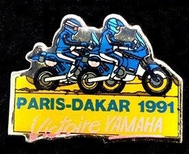 Paris-Dakar 1991 Yamaha pin, Verzenden, Nieuw, Transport, Speldje of Pin