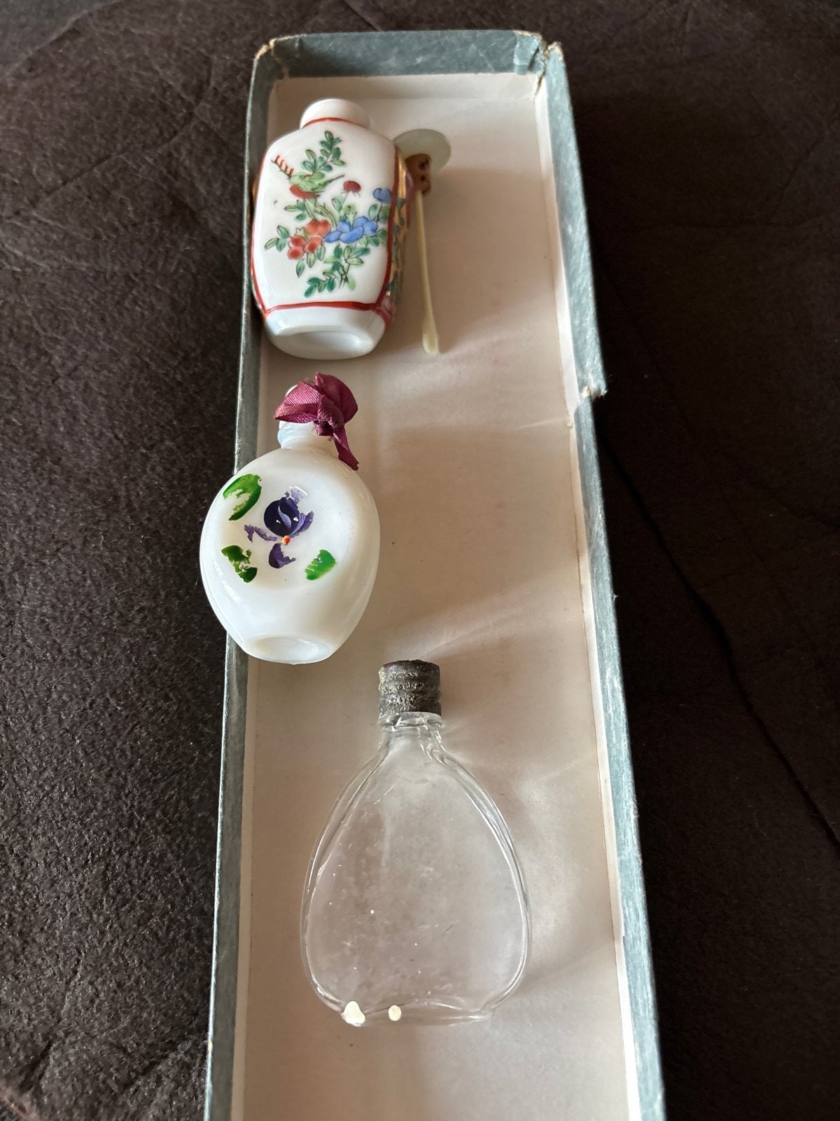 Set van 3 antieke Chinese snuifflesjes, Ophalen of Verzenden