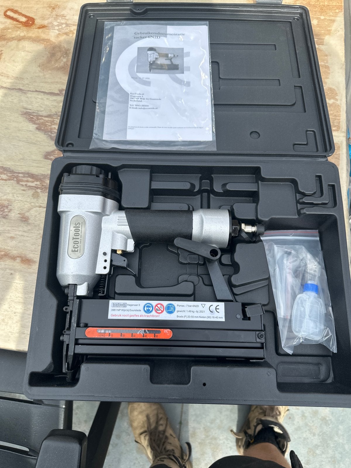 Nieuwe EcoTools tacker 6N2D - Ongebruikt in koffer, Ophalen of Verzenden, Nieuw