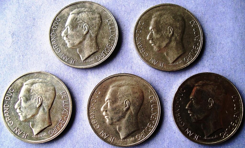 Luxemburg: - 16 diverse munten., Verzenden, Overige landen, Setje