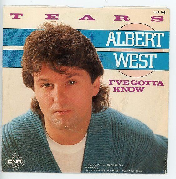 Tip-parade- Single van Albert West uit 1986, Cd's en Dvd's, Vinyl Singles, Gebruikt, Pop, Ophalen of Verzenden