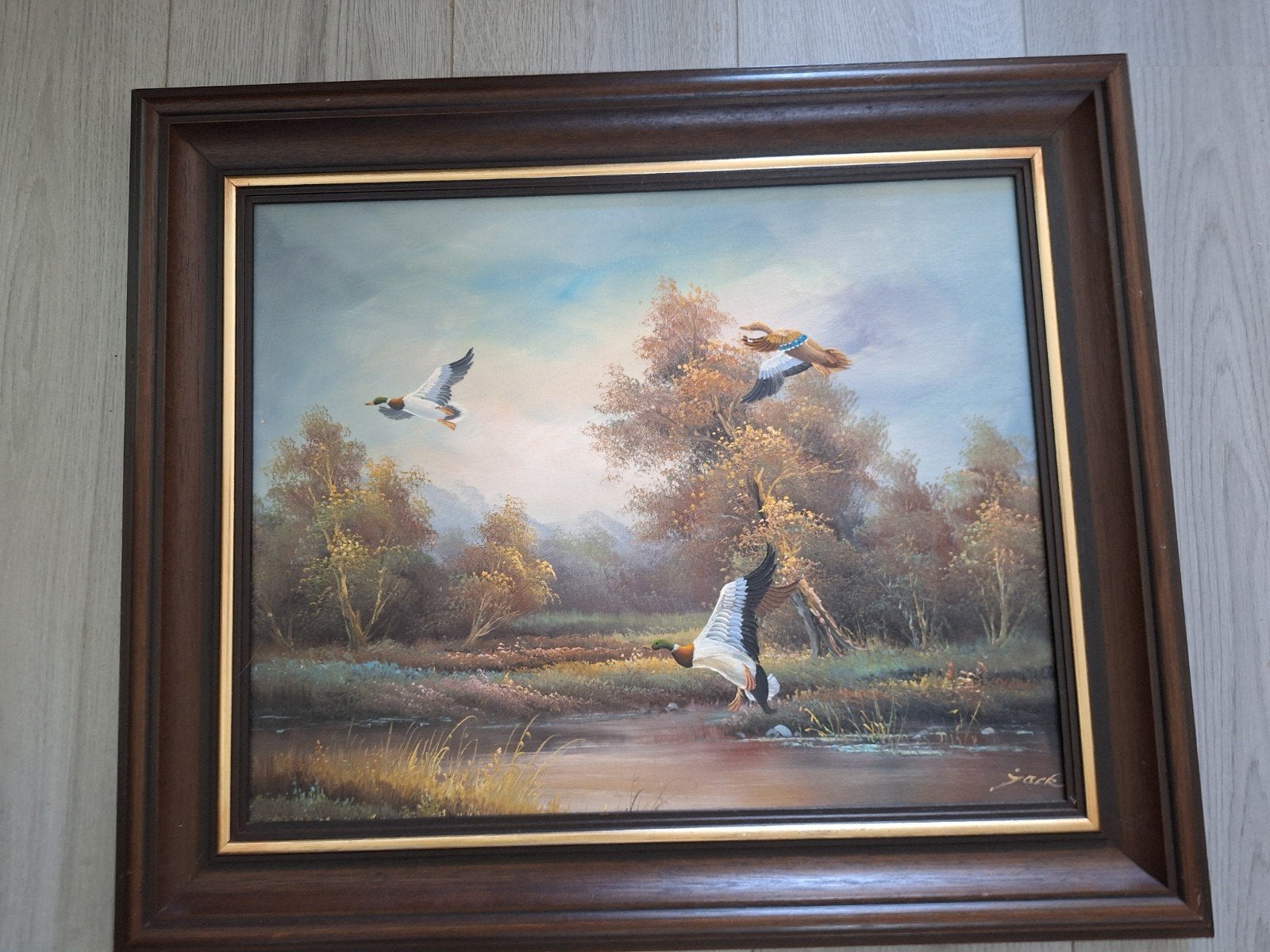 schilderij met eenden, Ophalen, Doek, Dieren, Klassiek