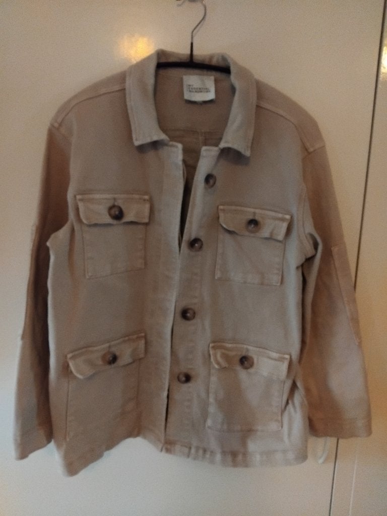 My Essentiel Wardrobe beige army jacket, maat M-L, Kleding | Dames, Maat 38/40 (M), My essentiel wardrobe, Beige, Ophalen of Verzenden