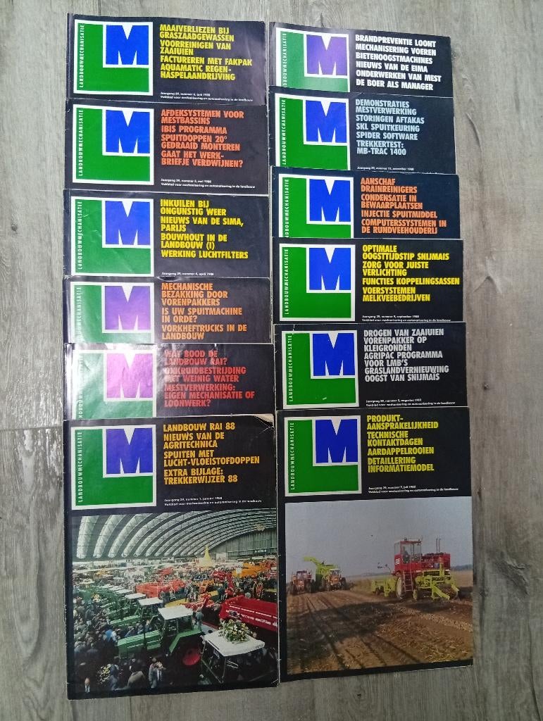 125 magazines landbouwmechanisatie, Boeken, Ophalen, Gelezen, Overige typen