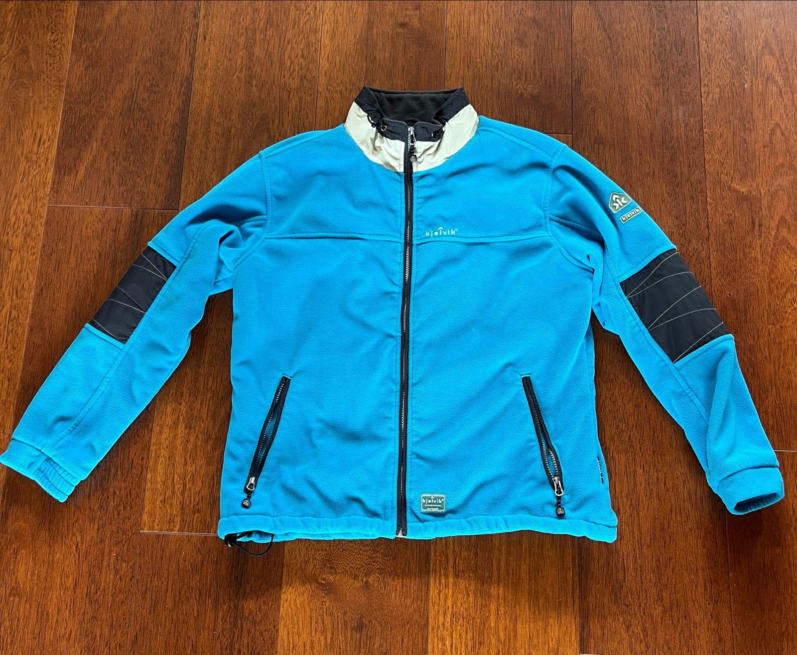 Kjelvik Outdoor Fleece Jas/windstopper  Maat 48 (M) Blauw, Ophalen of Verzenden, Zo goed als nieuw, Maat 46/48 (XL) of groter