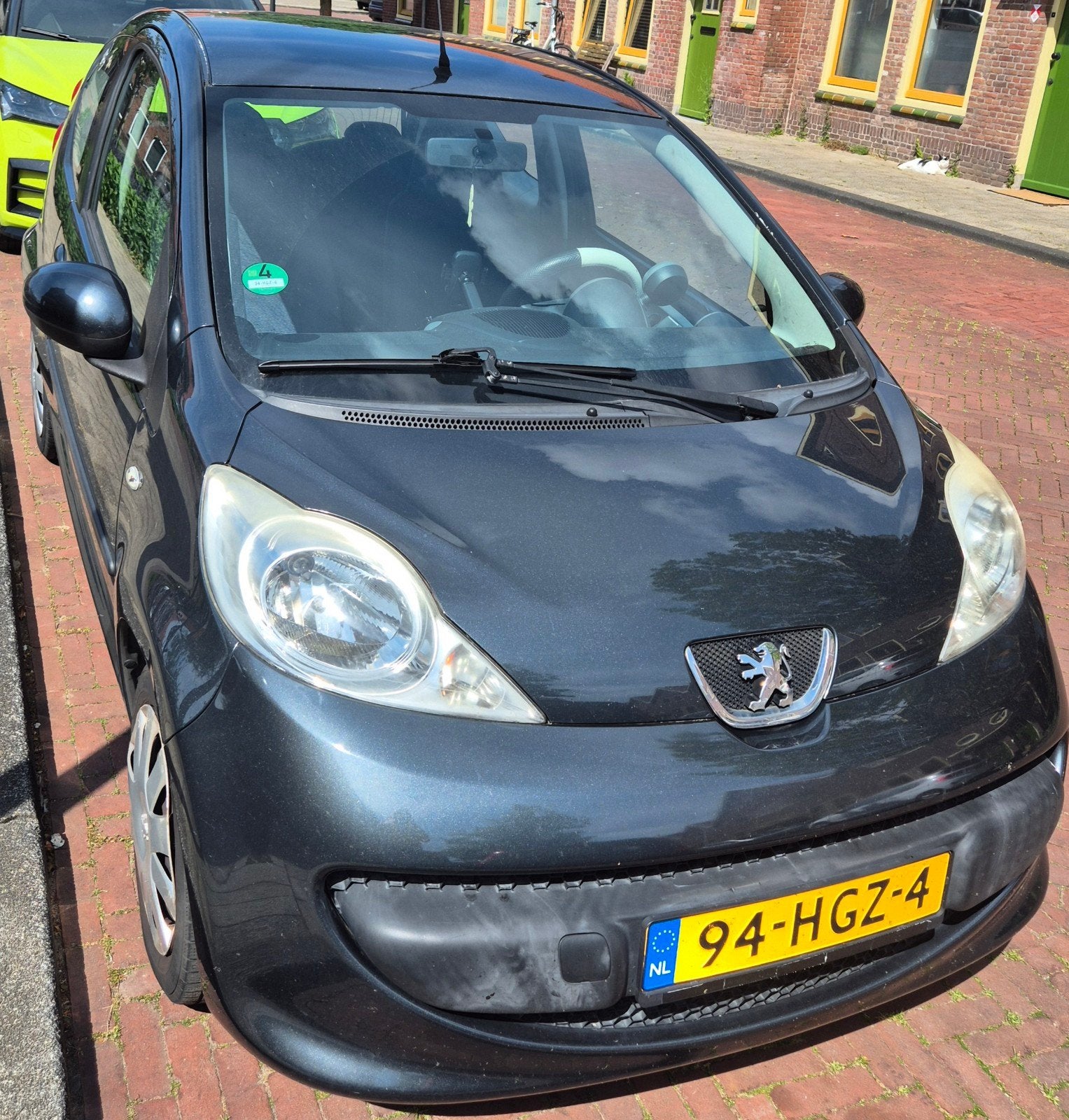 Peugeot 107 1.0 12V 3DR 2008 Grijs, Auto's, Peugeot, Voorwielaandrijving, 4 stoelen, 68 pk, Origineel Nederlands
