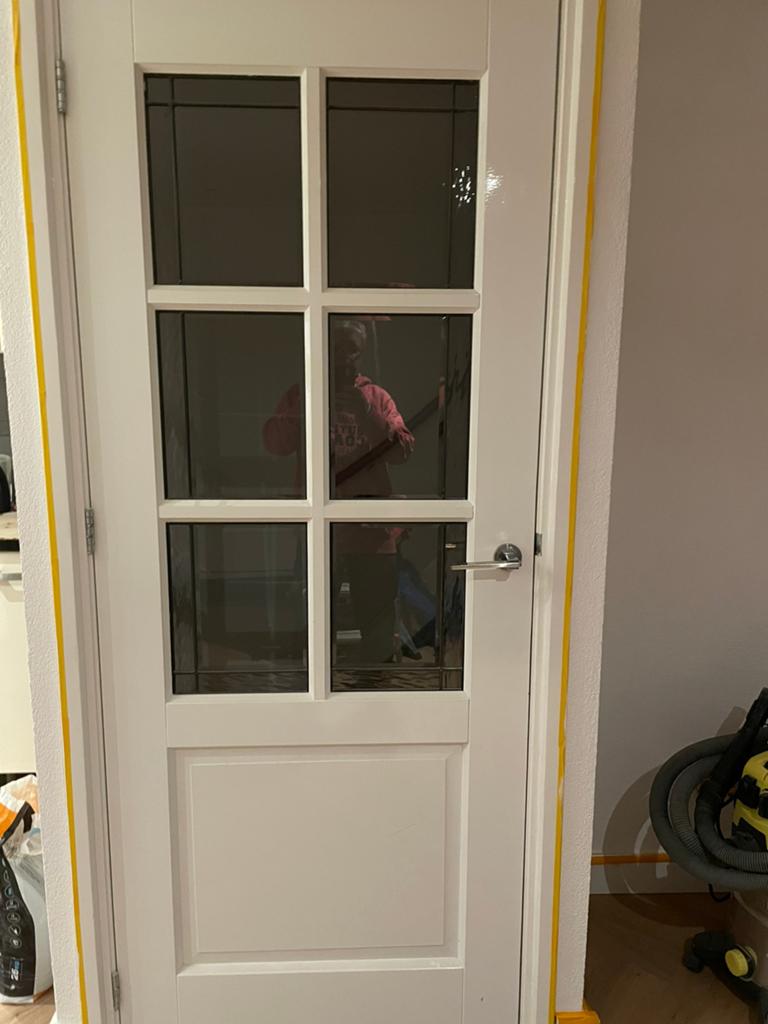Binnendeur massief 83x201,5/links, Ophalen, Binnendeur, 200 tot 215 cm, Glas