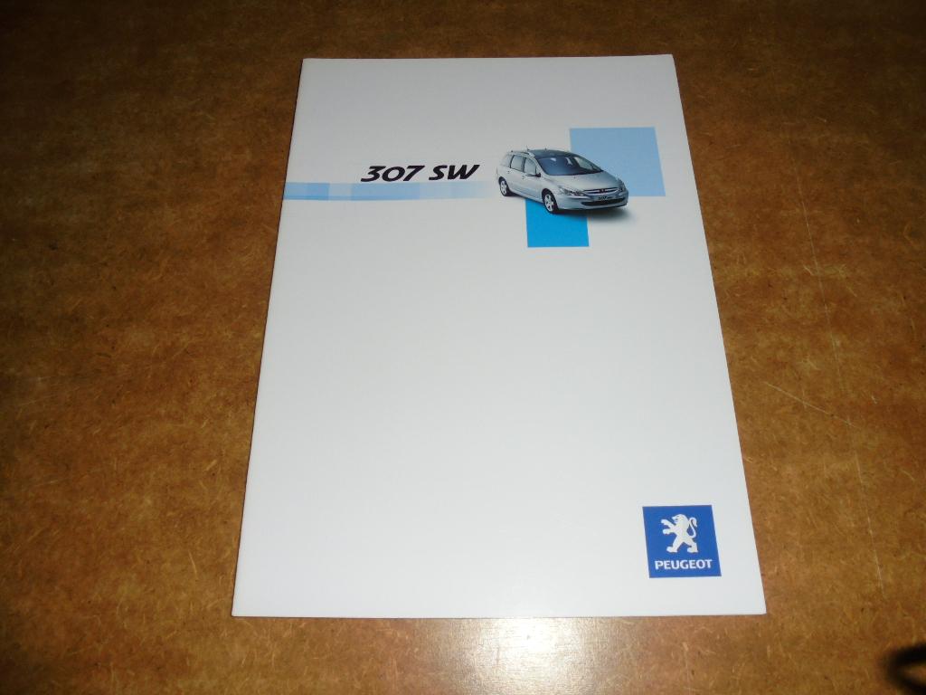 brochure Peugeot 307 SW  2002, Ophalen of Verzenden, Nieuw, Peugeot