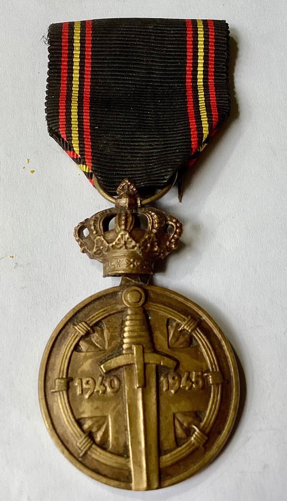 Belgische Herinneringsmedaille voor Krijgsgevangenen 1940/45, Ophalen of Verzenden, Overige soorten, Overige gebieden, Lintje, Medaille of Wings