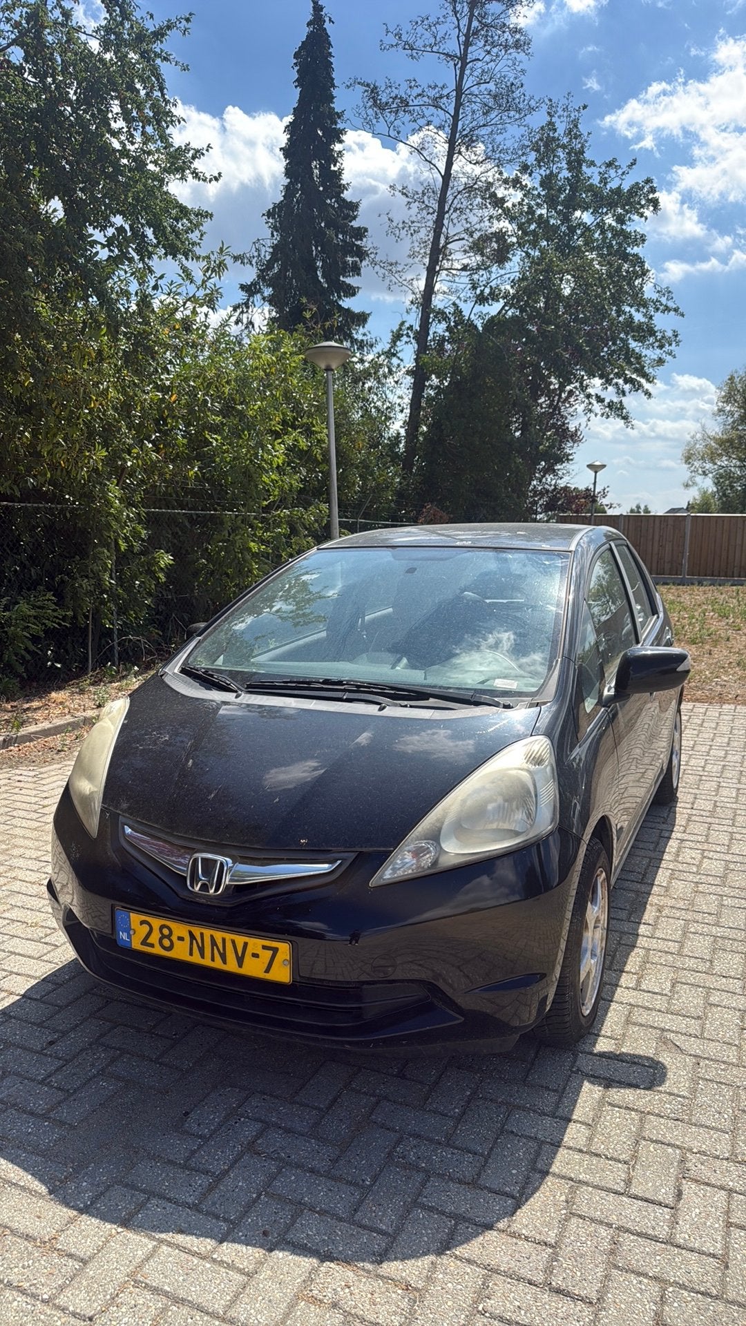 Honda Jazz 1.4 2010 Zwart Airco, Voorwielaandrijving, 1046 kg, 40 €/maand, Zwart