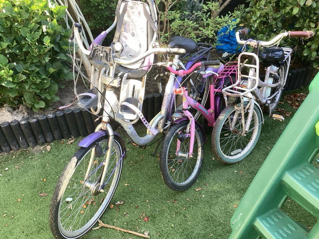 3 fietsen loop of sloop, Ophalen, Gebruikt, 16 tot 20 inch