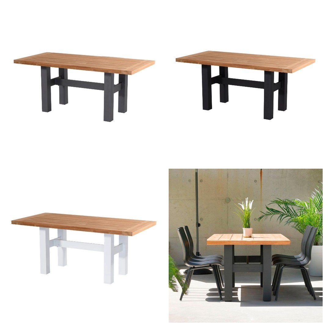 Nieuw Hartman Yasmani Heron tuintafel 180 teak aluminium, Ophalen, Nieuw, Rechthoekig, Aluminium