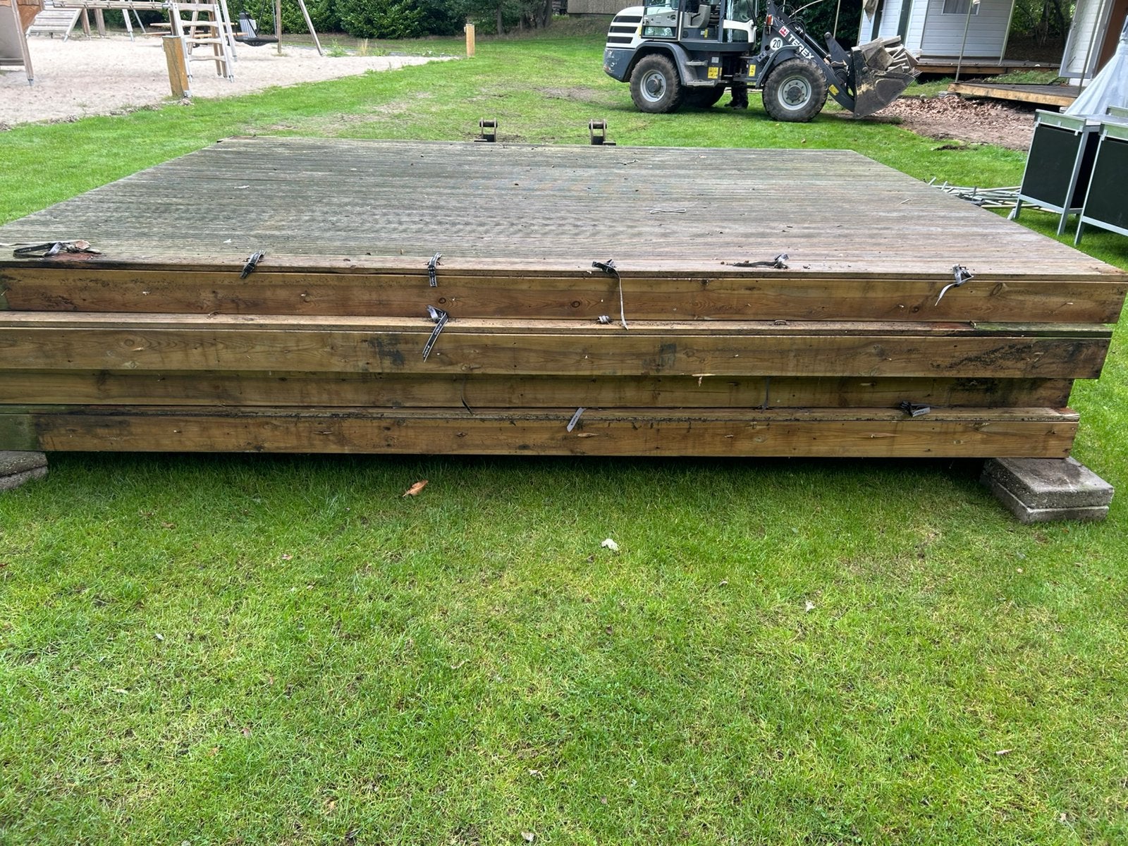 Vlonders, Tuin en Terras, Ophalen, Gebruikt, 250 cm of meer, Palen