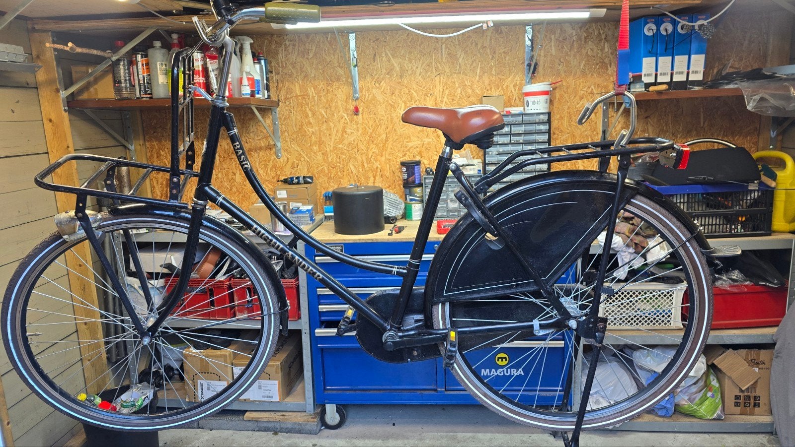 oma fiets 28 inch, Ophalen, Gebruikt, Terugtraprem, Highlander