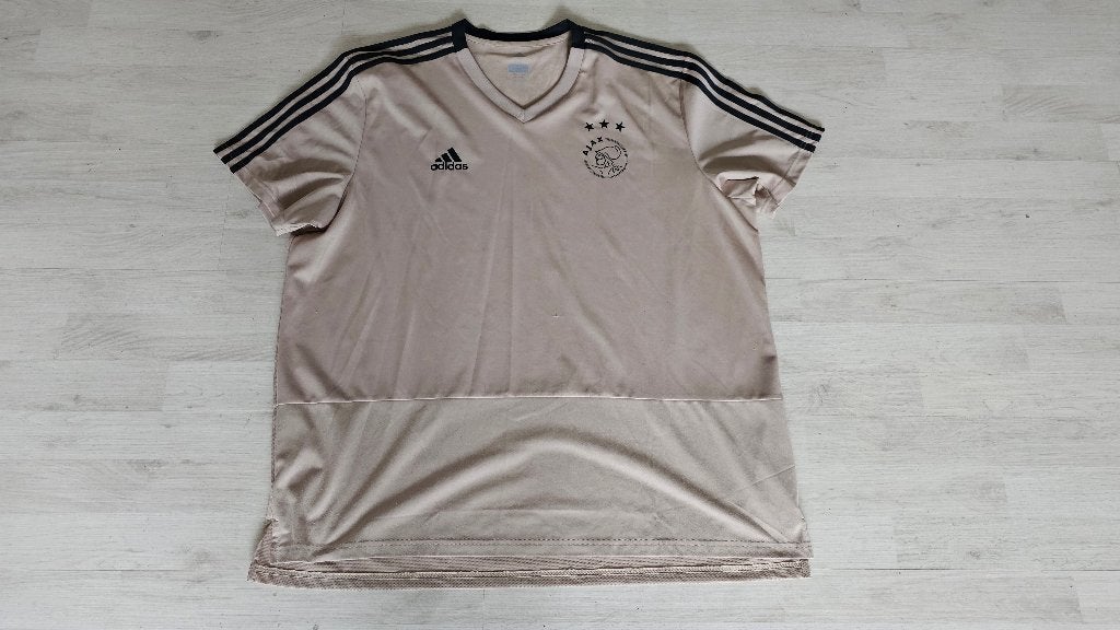 Ajax Training Shirt! Seizoen 18/19! Mt 2XL (XXL)!, Overige maten, Ophalen of Verzenden, Voetbal, Gedragen