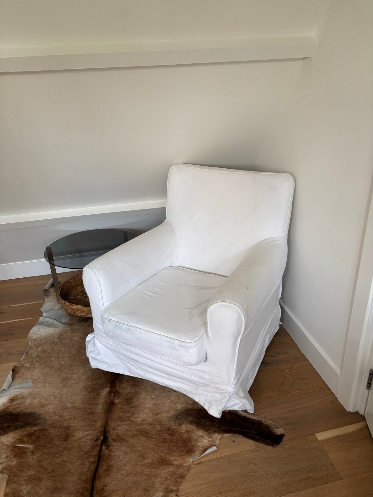 Ikea Jennylund fauteuil - Wit, Ophalen, Gebruikt, 75 tot 100 cm, 75 tot 100 cm
