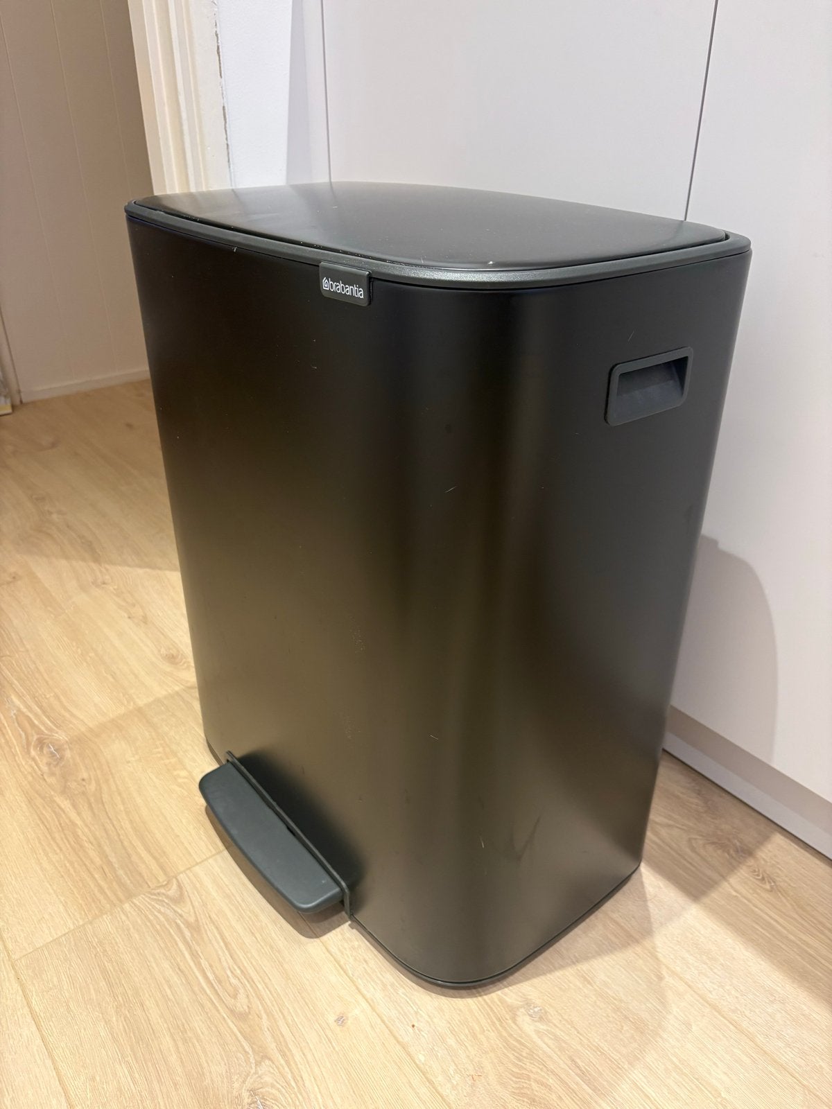 Brabantia Bo Touch Bin duo prullenbak - Zwart, Huis en Inrichting, Ophalen, Gebruikt, Met pedaal, 40 liter of meer