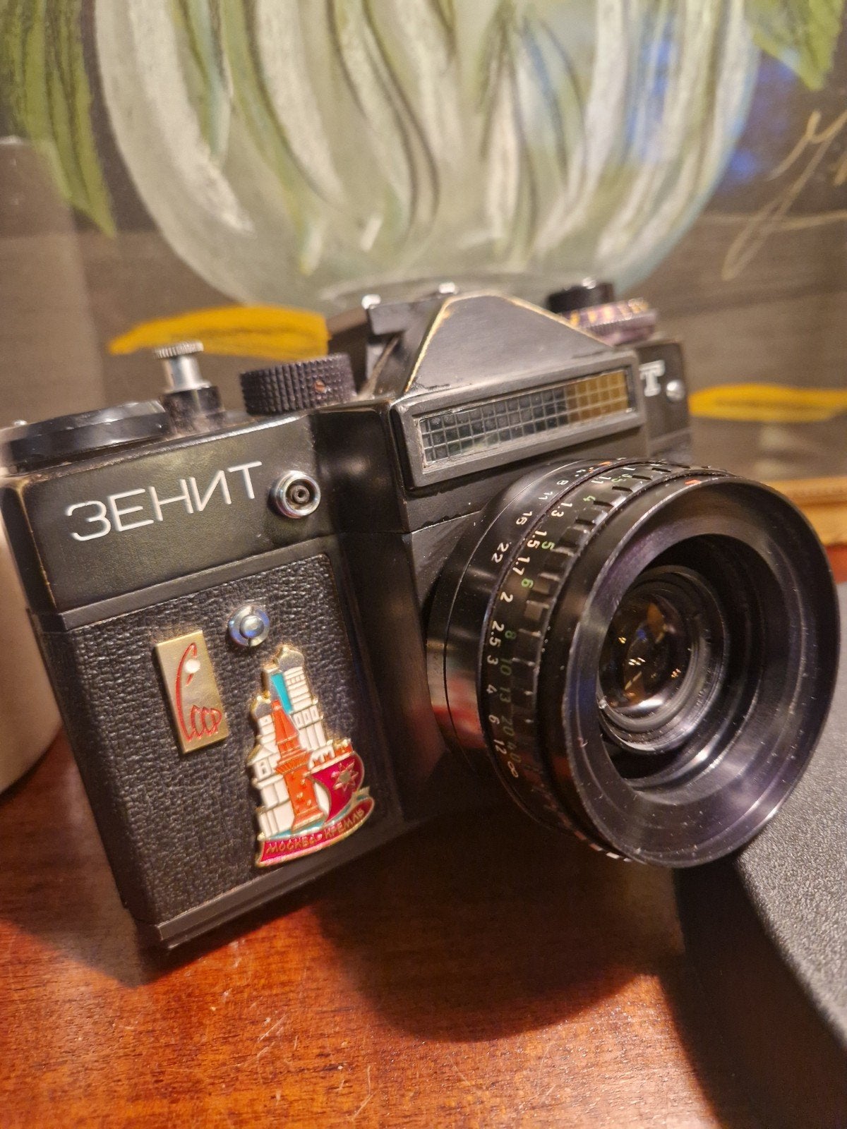 Zenit ET 35mm SLR camera met Helios 58mm f/2 lens, Audio, Tv en Foto, Fotocamera's Analoog, Ophalen of Verzenden, Gebruikt, Spiegelreflex