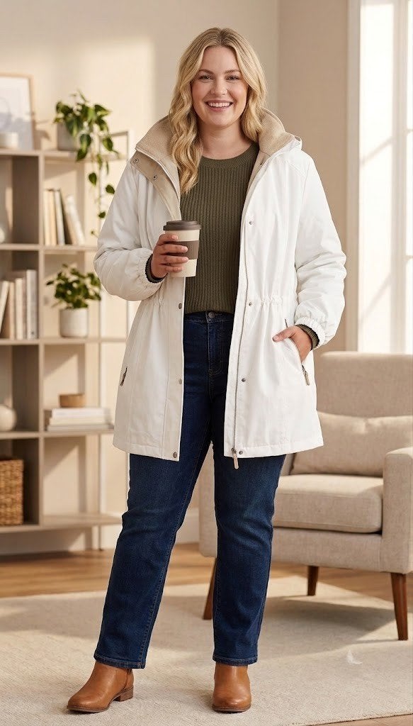 nieuwe jas liz claiborne xxl/xxxl, Kleding | Dames, Grote Maten, Liz claiborne, Verzenden, Wit, Nieuw