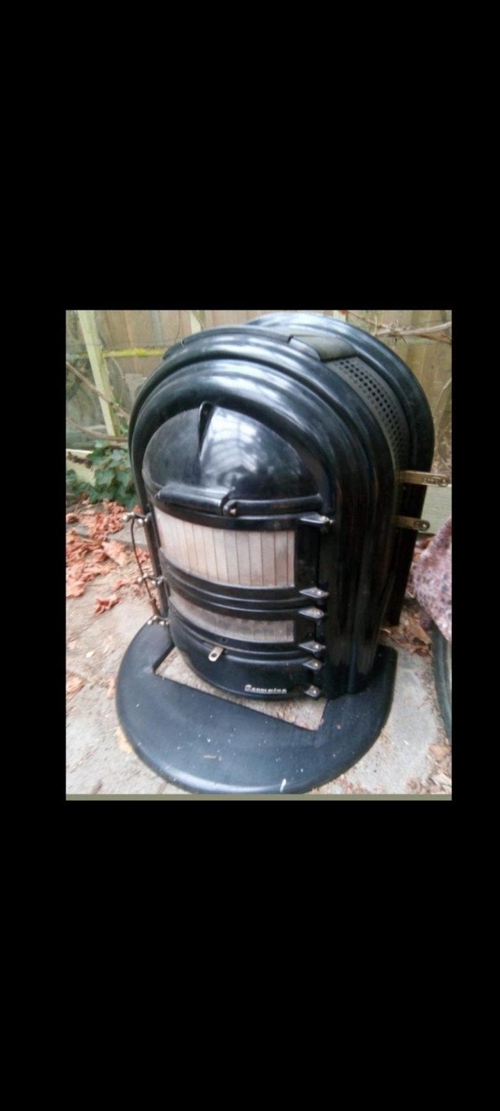 oude vintage kolen/ hout kachel, Ophalen, Gebruikt, Hout, Houtkachel