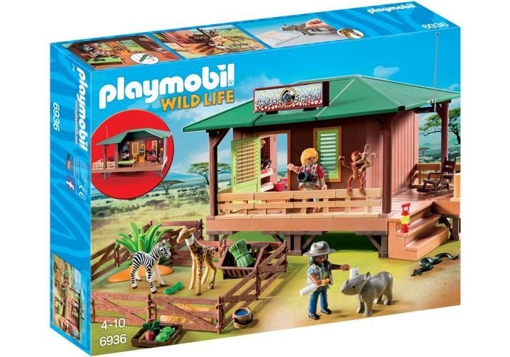 6936 safari / rangerpost voor gewonde dieren, Kinderen en Baby's, Speelgoed | Playmobil, Wild life, Complete set, Nieuw, Ophalen of Verzenden