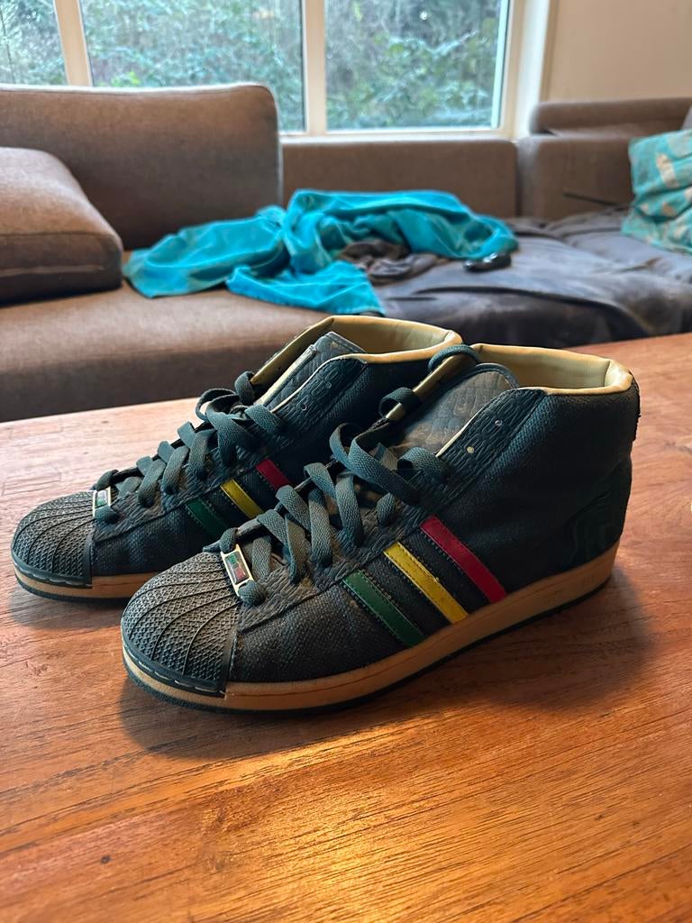 Adidas Pro Model 2 Tuff Gong Rasta Sneakers, Kleding | Heren, Schoenen, Gedragen, Sneakers of Gympen, Overige kleuren, Ophalen of Verzenden