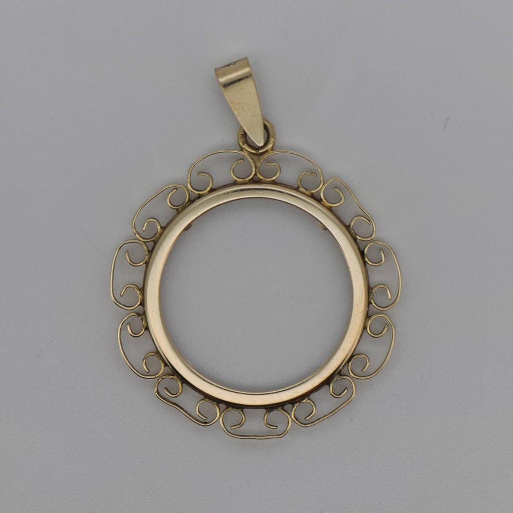 Gouden Hanger 14k (585) voor 10 Gulden Munt - 2,62g, Overige voorstellingen, Ophalen of Verzenden, Zo goed als nieuw, Goud