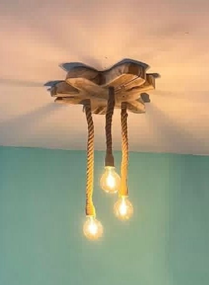 Handgemaakte boomstam lamp, Ophalen