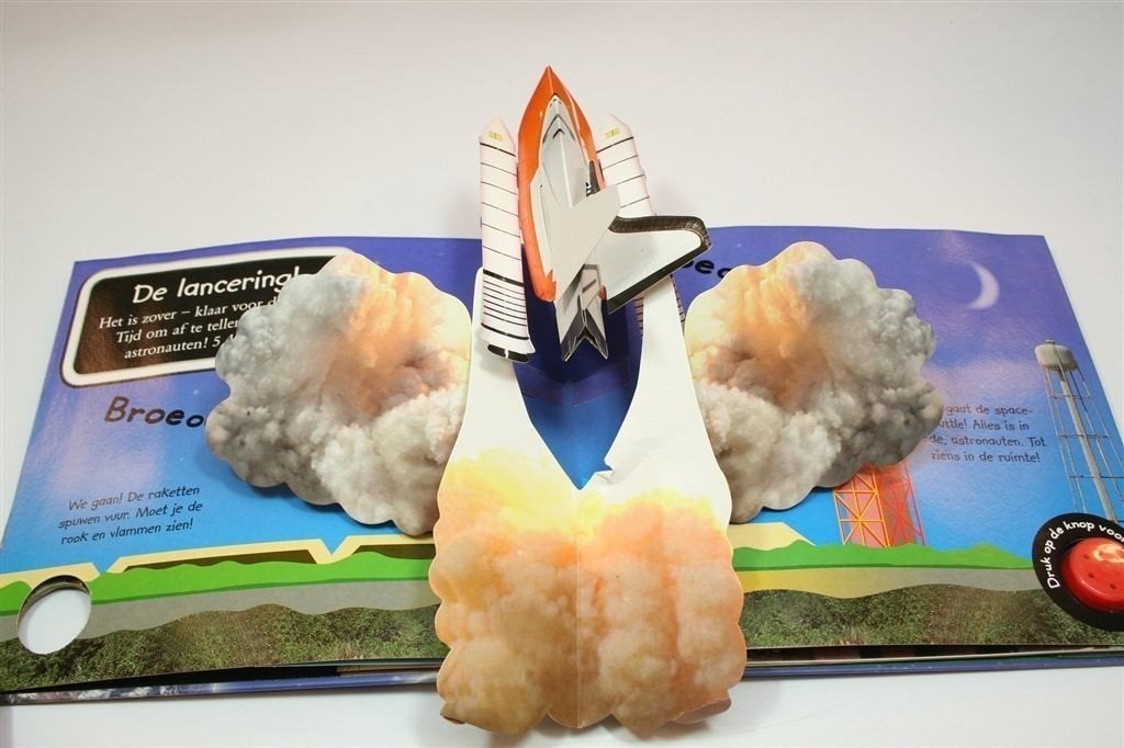 Mijn Echte Ruimteschip Boek — Pop-up en Prentenboek, Ophalen of Verzenden, Gelezen