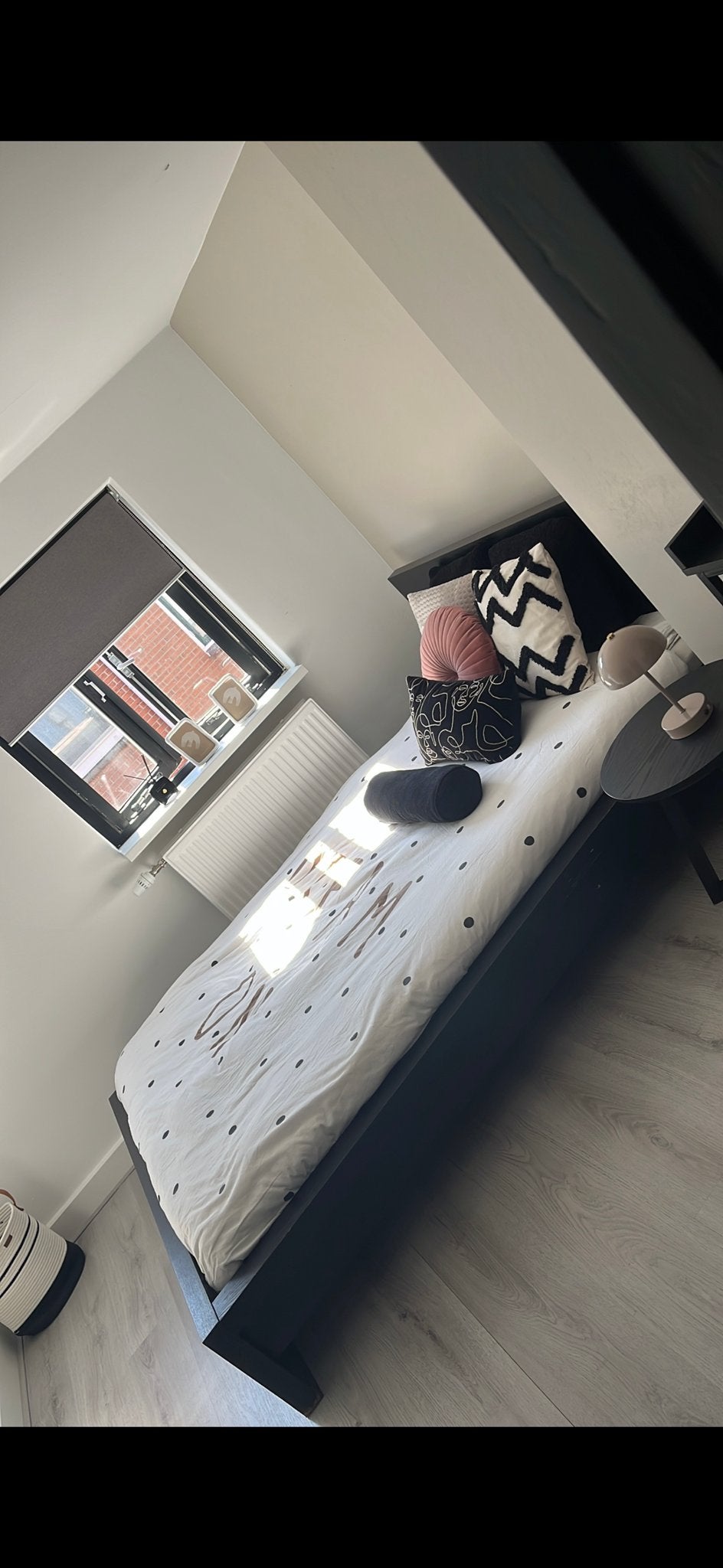 Ikea Malm bed 140x200 cm met lattenbodems, Huis en Inrichting, Slaapkamer | Bedden, Ophalen, Gebruikt, Zwart, Tweepersoons