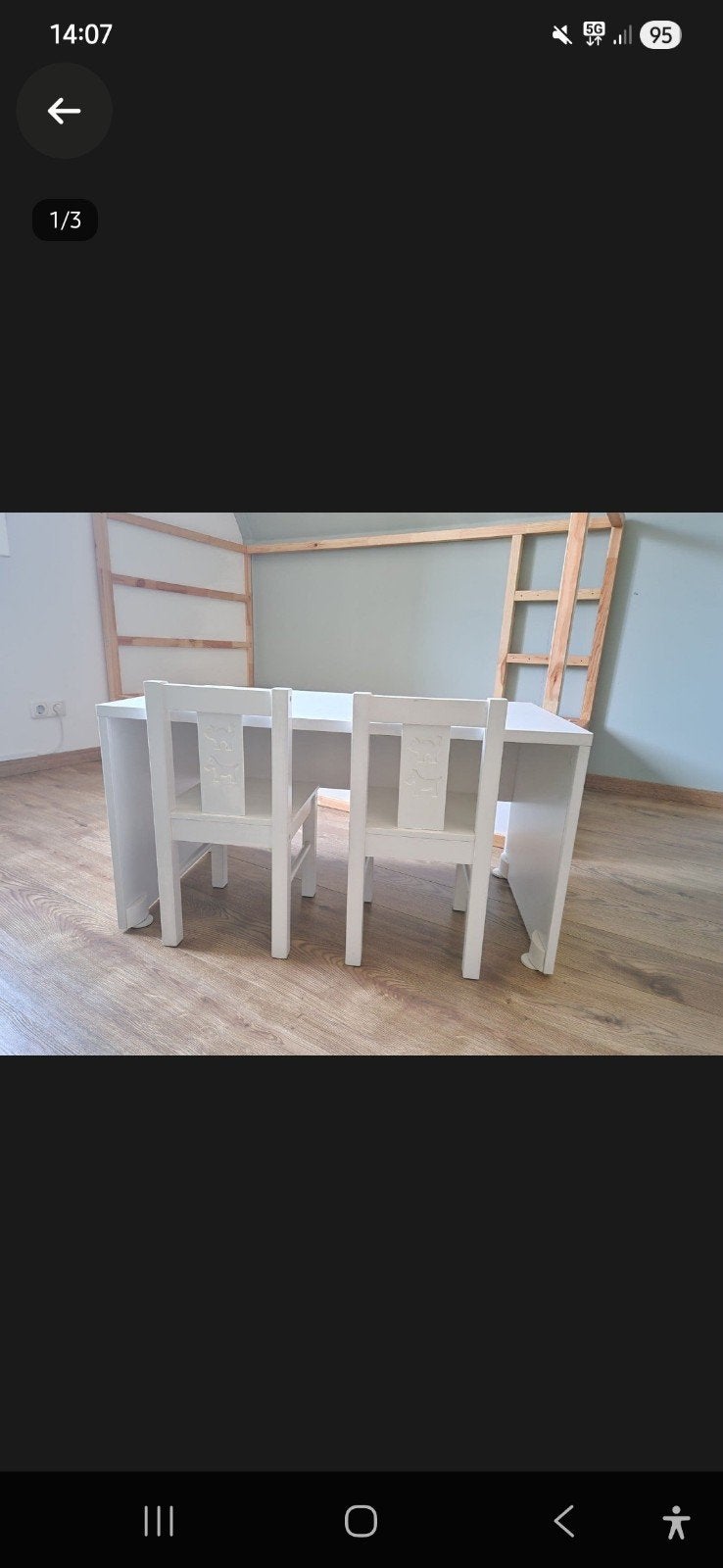 IKEA SMÅSTAD tafeltje met 2 KRITTER stoeltjes, Ophalen, Gebruikt, Tafel(s) en Stoel(en)