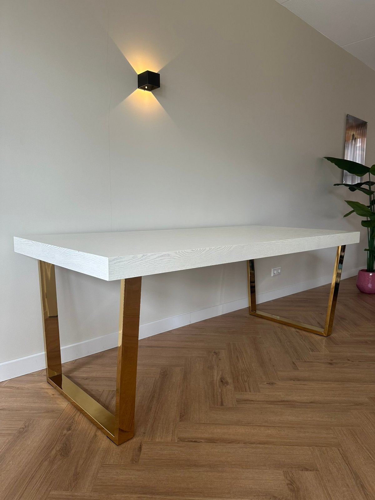 Moet zo snel mogelijk weg! Eettafel + 4 eetkamerstoelen, Huis en Inrichting, Tafels | Eettafels, Ophalen, 200 cm of meer, 50 tot 100 cm