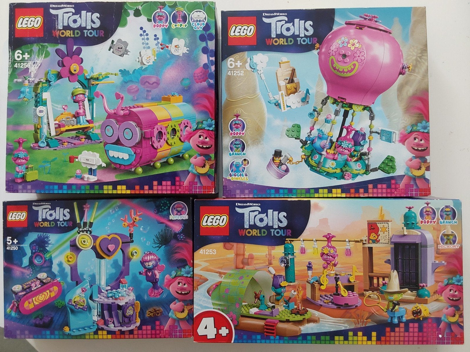 Lego Trolls World Tour 4 sets 🆕️ ( in seal ), Overige thema's, Lego, Compleet, Nieuw