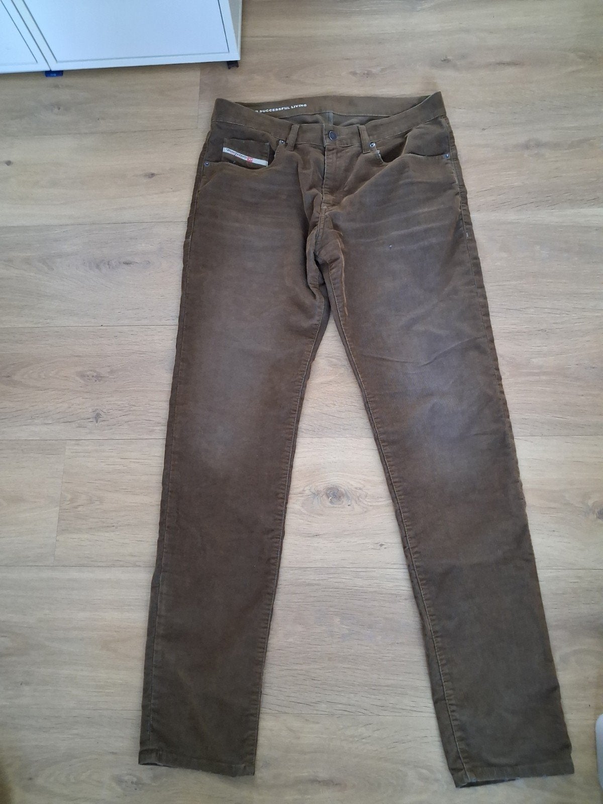 Diesel Bruine Corduroy Broek W32 - Casual & Gekleed, W32 (confectie 46) of kleiner, Ophalen of Verzenden, Zo goed als nieuw, Overige kleuren