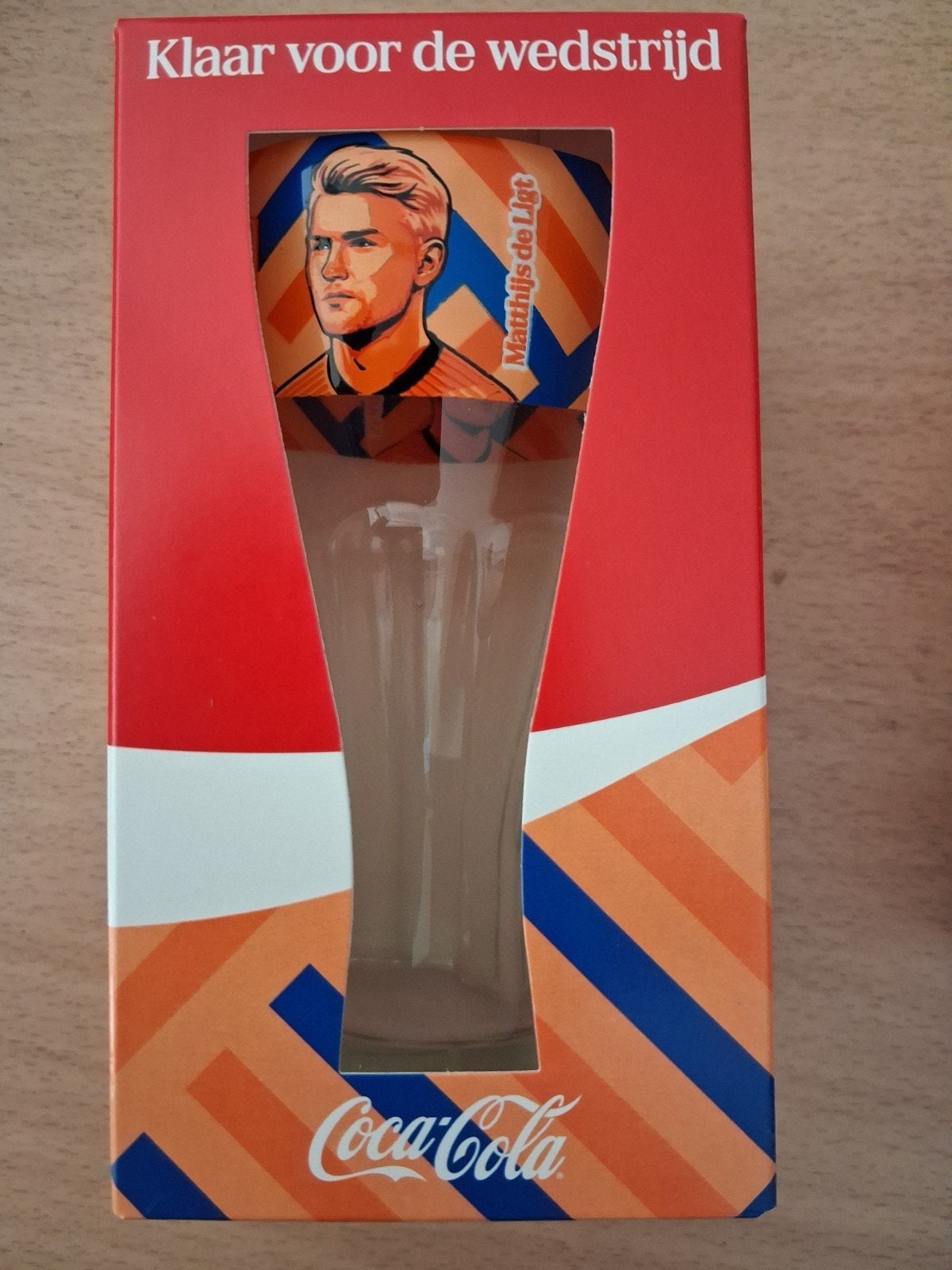 COCA COLA WK26 glas Matthijs de Ligt, Ophalen of Verzenden, Nieuw, Ajax