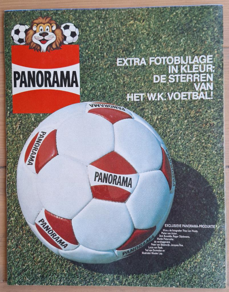 Panorama - bijlage vóór aanvang het WK 1974, Verzamelen, Sportartikelen en Voetbal, Ophalen of Verzenden, Gebruikt, Overige binnenlandse clubs