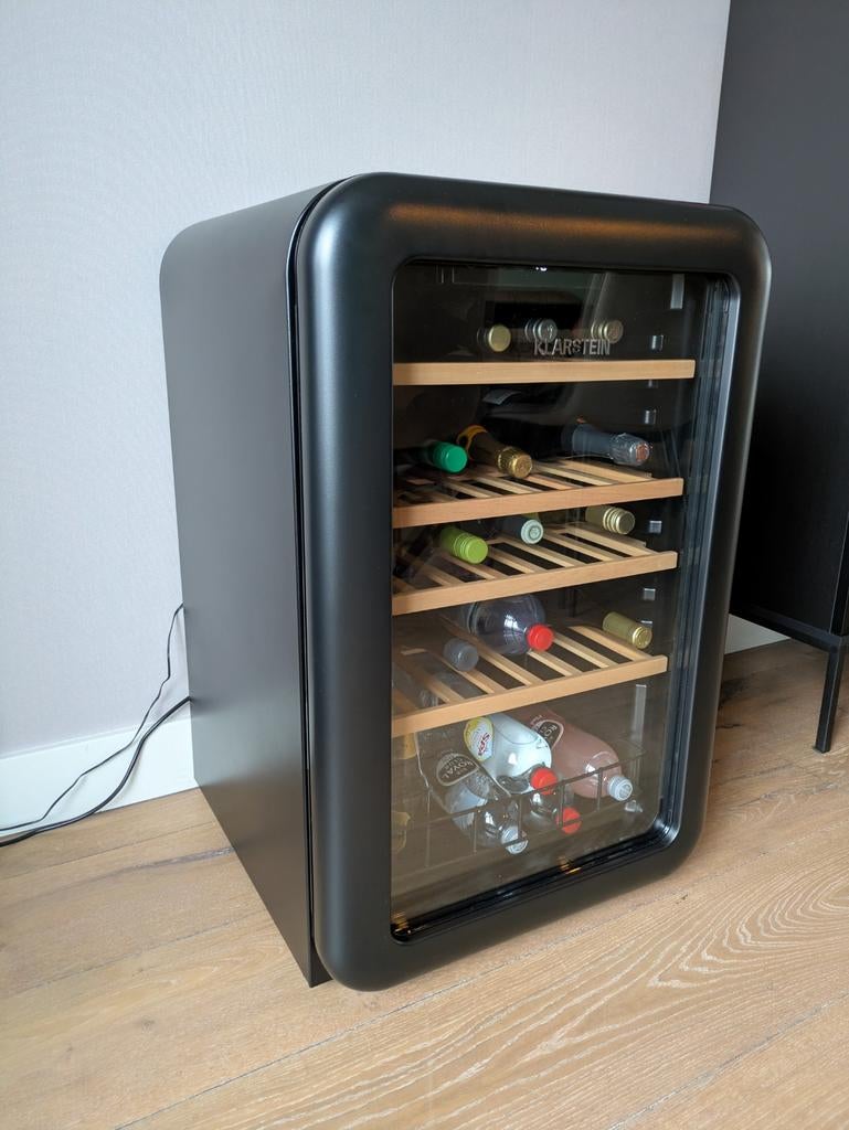 Klarstein wijnklimaatkast, Witgoed en Apparatuur, Koelkasten en IJskasten, Ophalen, Zonder vriesvak, Minder dan 85 cm, 45 tot 60 cm