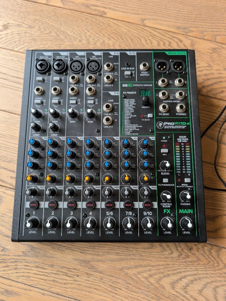 Mackie ProFX10v3, Muziek en Instrumenten, Mengpanelen, Ophalen of Verzenden, Zo goed als nieuw, 10 tot 20 kanalen, Microfooningang