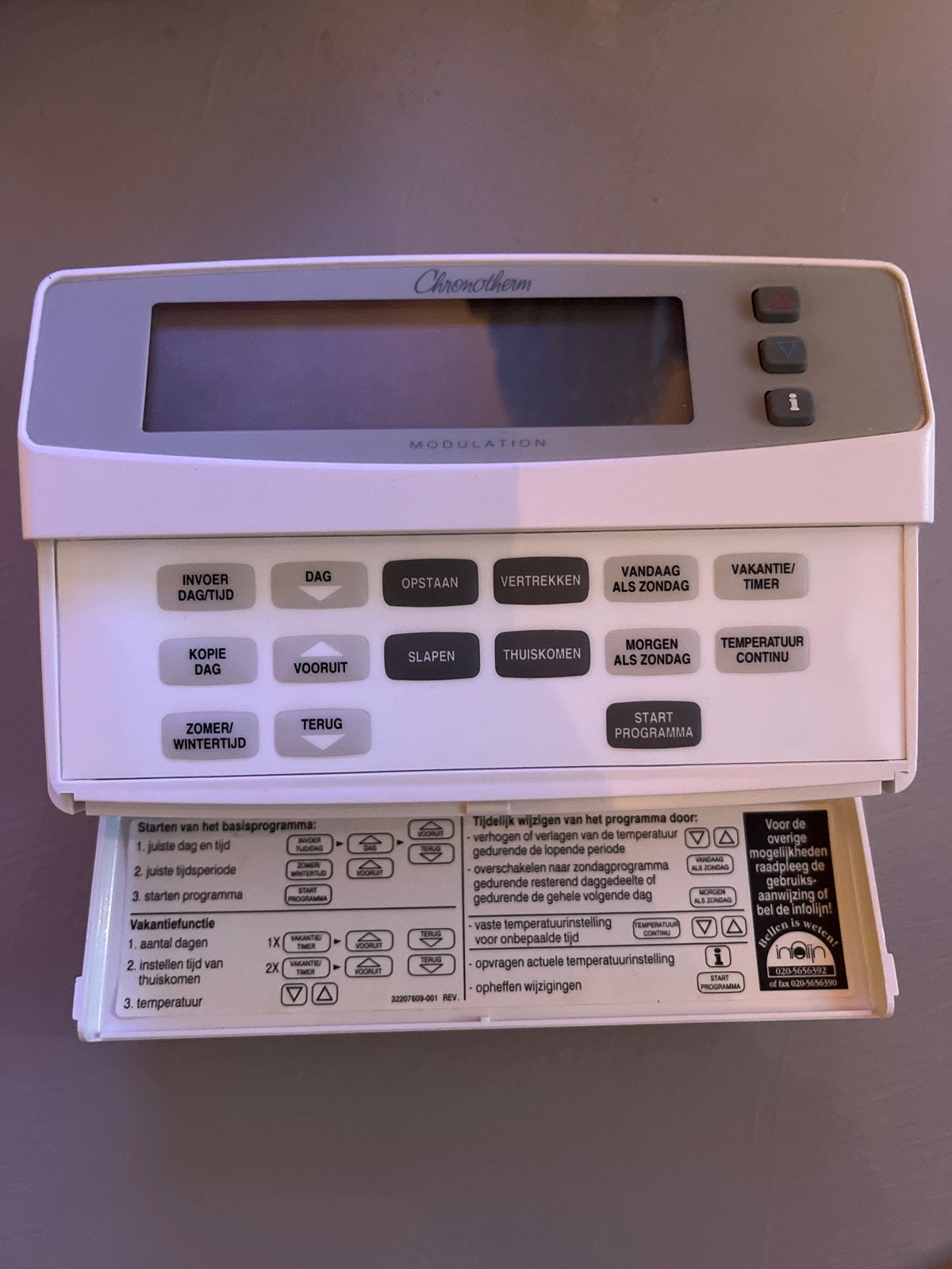 Honeywell Chronotherm Modulation Kamerthermostaat, Ophalen, Gebruikt