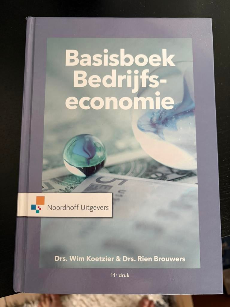 Basisboek Bedrijfseconomie (studieboek hbo), Ophalen, Nieuw, Economie en Marketing