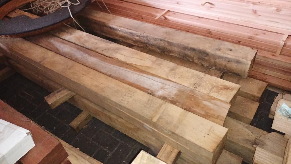 eiken balken 150*150 mm, Ophalen, Nieuw, Hardhout, 250 cm of meer
