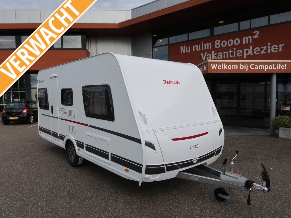 Dethleffs C'Go 475 EL !! ACTIVE ACTIEPAKKET !!, Caravans en Kamperen, Tot en met 3, Dethleffs, Schokbreker, 5 tot 6 meter