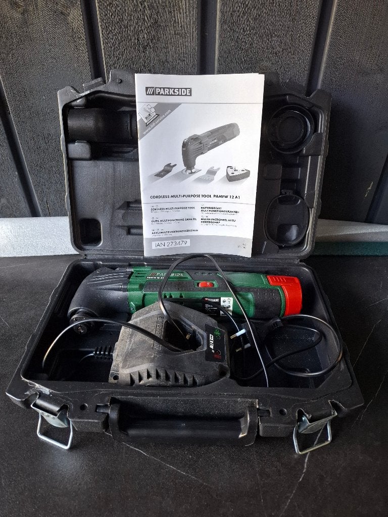 Parkside Accu Multitool PAMFW 12 A1, Ophalen of Verzenden, Zo goed als nieuw, Multitool, Parkside