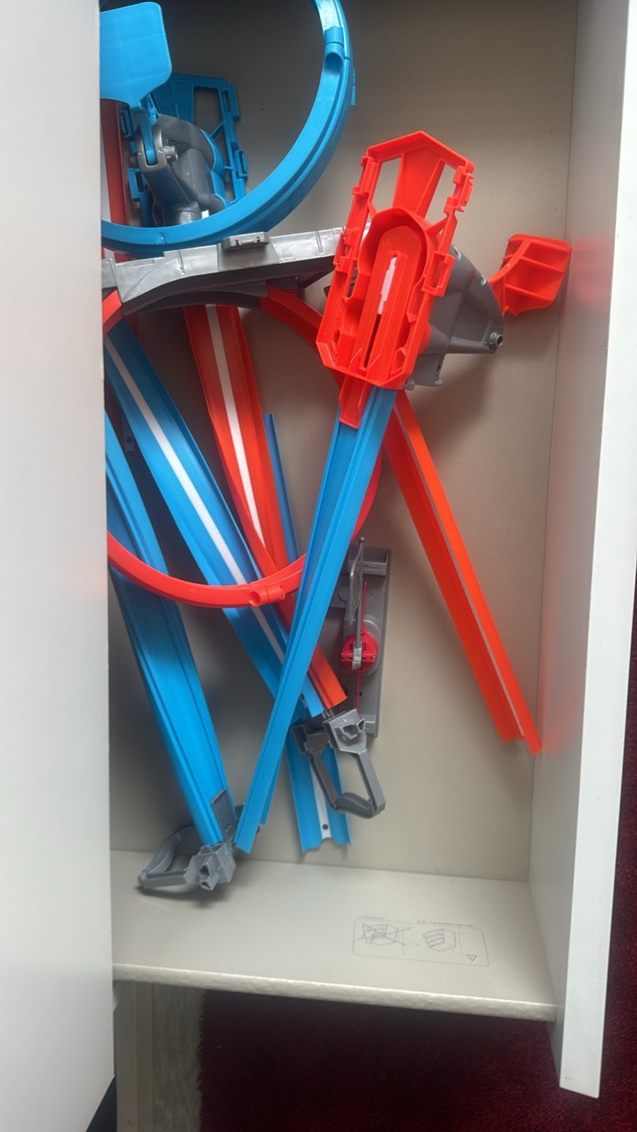 Grote Hot Wheels baan met salto's, Ophalen, Gebruikt