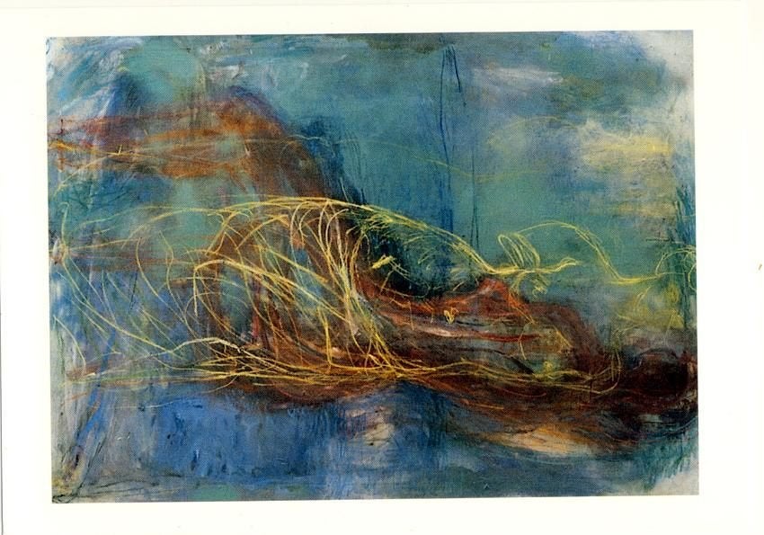 Kaart - schilderij Dorrit Klomp, Ophalen, 1980 tot heden, Overige thema's