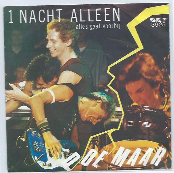 Nederpop: Doe Maar-  1 Nacht Alleen, Gebruikt, Verzenden, 7 inch, Fotohoes